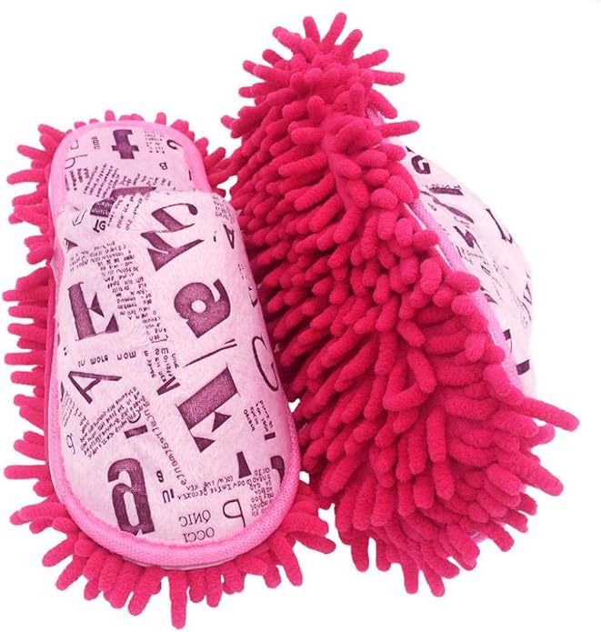 Selric Super Chenille Microfiber Washable Mop Slippers Shoes, Detachable Mopping Shoes, Floor Dust Dirt Hair Cleaner, Multi-sizes Multi-Colors Available