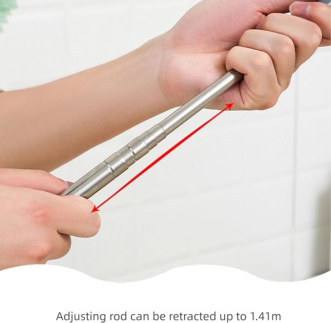 Retractable Gap Dust Cleaner, Extendable Microfiber Duster with Bendable & Removable Head, 2025 New Reusable Washable Dusting Wand for Home,Ceiling,Blinds,Under (2pcs)
