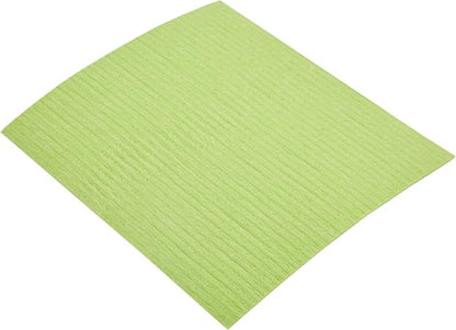 Restaurantware Swedish Dishcloths Pack of 200 Cellulose Reusable Absorbent Green Kitchen Towels, Washable Quick-Dry Dish Towels, Sustainable Cleaning Cloths Super-Absorbent Biodegradable Odorless
