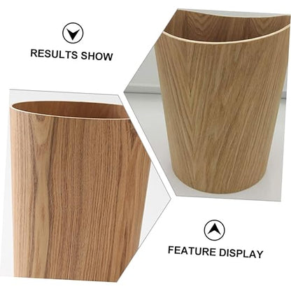 PRETYZOOM Kitchen Trash Can Compost Bin for Outdoor Indoor Bathroom Waste Bucket Lidless Garbage Can Organizer