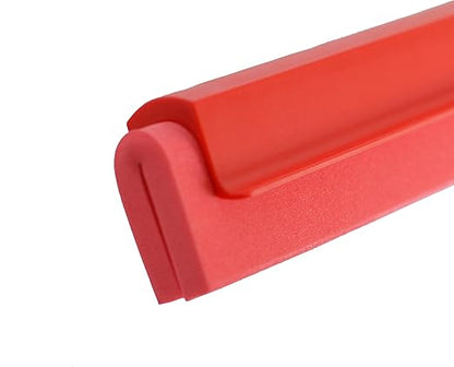SPARTA 4156805 Plastic Double Foam Squeegee, Commercial Squeegee With Durable Contruction For Cleaning, Commercial, Residential, 24 Inches, Red