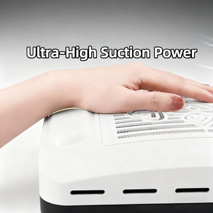 Kylara Nail Dust Collector,100W/4500RPM with Adjustable Vacuum Fan Dust Collector for Beginner DIY with Reusable Filter,Powerful Dust Suction Machine for Acrylic Nail Polishing Home/Salon