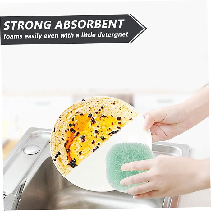12pcs Kitchen Scrubbers Ball Dawn Dish Detergent Safe High Performance Cleaning Balls for Cookware Random Color