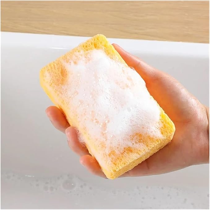 Kitchen Wood Pulp Magic Sponge Eraser For Washing Dishes Cooktop Tableware Pan For Home Cleaning Tools(2 Pcs)