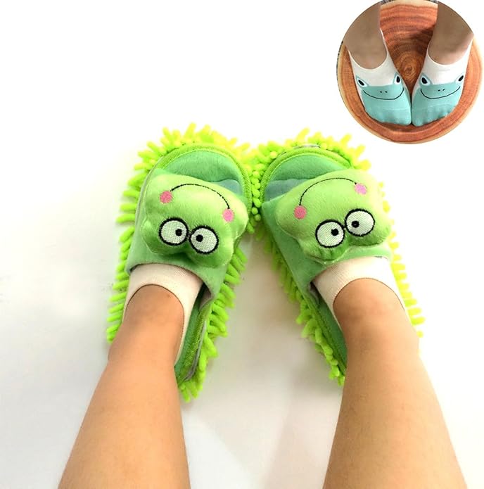 Selric Super Chenille Microfiber Washable Mop Slippers Shoes, Detachable Mopping Shoes, Floor Dust Dirt Hair Cleaner, Multi-sizes Multi-Colors Available