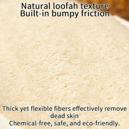 Natural Loofah Loofah Sponge loofahs for Travel Bath Sponge, Loofahs for Travel, Loofahs for Women and Men, Dishcloth Kitchen Cloth (2 Pack) (S)