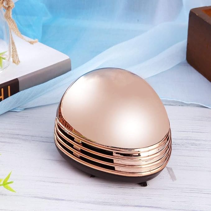 Cyrank Desktop Vacuum Cleaner, Mini Table Dust Sweeper Cordless Tabletop Crumb Sweeper Portable Table Dust Vaccum Cleaner Ladybug Dust Sweeper Desk Cleaner for Cleaning Dust Crumbs Piano Computer Car