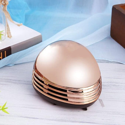 Cyrank Desktop Vacuum Cleaner, Mini Table Dust Sweeper Cordless Tabletop Crumb Sweeper Portable Table Dust Vaccum Cleaner Ladybug Dust Sweeper Desk Cleaner for Cleaning Dust Crumbs Piano Computer Car