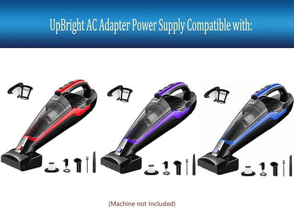 UpBright AC/DC Adapter Compatible with Powools Model PL8726 14.8V 8000mAh 14.8VDC 8Ah Lithium Li-ion Battery Pack 120W Pet Hair Handheld Vacuum Cordless Car Hand Vac Cleaner Power Supply Cord Charger