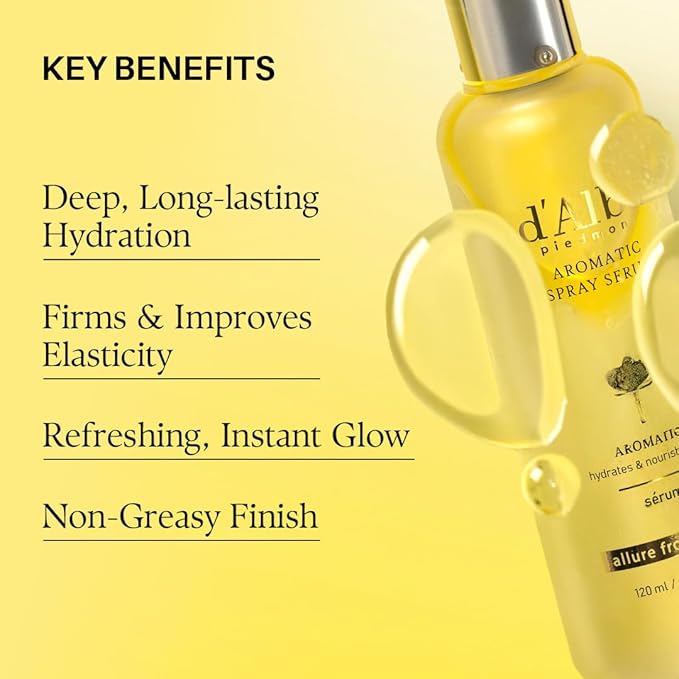 d'alba Piedmont White Truffle Vegan Gift Set, 2 bottles First Aromatic Spray Serum, Deep Hydration & Antioxidant Care, Vegan Facial Mist