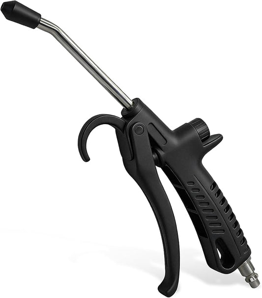 KEENTECH 11" High-Volume Air Blow Gun, Powerful Air Nozzle Blow Gun with Adjustable Airflow, Pneumatic Air Compressor Accessories Tool for Industrial & Household Dust Cleaning, Car Detailing