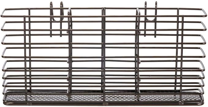 SANNO Stainless Steel Utensil Drying Rack Silverware Holder for Dish Rack, Hanging Cutlery Utensil Holder Silverware Organizer Stainless Steel Rack with Hooks