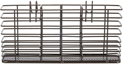 SANNO Stainless Steel Utensil Drying Rack Silverware Holder for Dish Rack, Hanging Cutlery Utensil Holder Silverware Organizer Stainless Steel Rack with Hooks