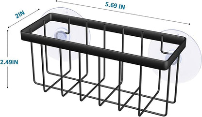 Sponge Holder for Kitchen Sink,Kitchen Sponge Holder,Sink Caddy for Sponges,Soap(Black)