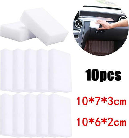 Magic Sponge Eraser White Sponge for Dishwashing Kitchen Bathroom Office Cleaner Cleaning Tools(Big 10pcs)