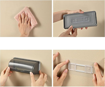 Trash Bag Dispenser Wall Mounted,Plastic Bag Roll Holder,Garbage Bag Holder Cabinet,Kitchen Trash Can Liner Organizers, White