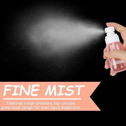 Ninsula 6 Pack Travel Spray Bottle TSA Approved, 60ml/2oz Small Fine Mist Empty Spray Bottles, Leak Proof Refillable Travel Bottle Set for Home, Office Or Outdoor Activities