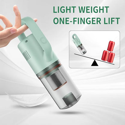 KEROMEE Cordless Vacuum Cleaner, Handheld Stick Mini Lightweight 2-in-1 Vacuum for Pet Hair Hardwood Floor Cat Litter Home Cleaning
