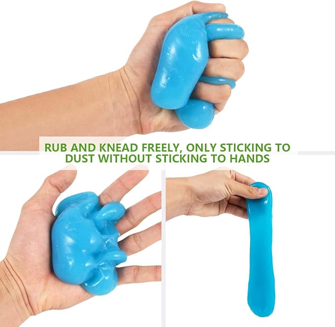 SenseYo 2 Pack Car Cleaning Gel Putty Slime, Car Interior Cleaner Detailing Tools for Notebook Keyboard Camera