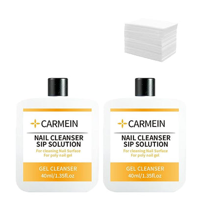 Poly Gel Slip Solution & Nail Cleaner - Professional Polyester Nail Gel Surface Cleaner for Nail Care (2pcs)40ml/1.35 fl oz
