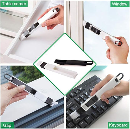 Window Groove Cleaning Brush Window Cleaner Tools,Hand-held Sliding Door Track Cleaning Brushes 6 Pieces for Sliding Door/Car Vents/Tile Lines/Shutter/Air Conditioner/Keyboard