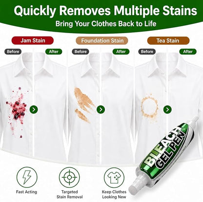 Msvvko Bleach Pen for Clothes Stain Remover Bleach Gel Pen Targeting Specific Stains Bathroom Cleaner, Shower