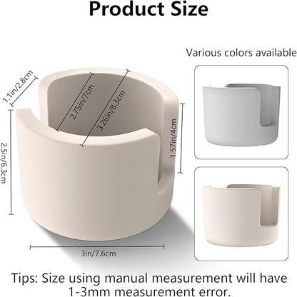 Kitchen Sponge Holder for Sink, Diatomite Standing Dish Sponge Holder Cup, Ceramic Fast Drying Stone Sink Caddy Kitchen Sink Organizer for Kitchen Counter Dish Small Sink Caddy, Beige