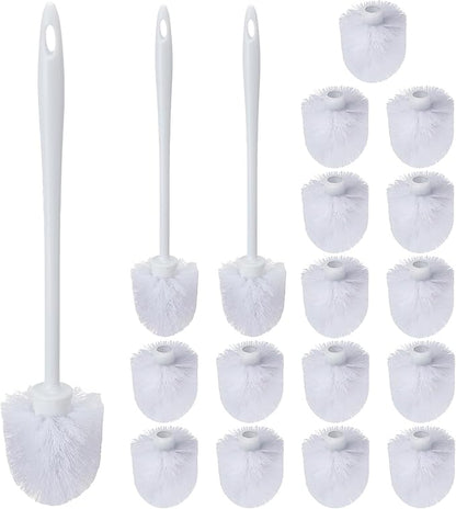 Tioncy 21 Pcs 14.2 Inch Toilet Brush Commercial Heavy Duty Toilet Bowl Cleaning Scrub Long Scrubber for Bathroom Cleaning Supplies
