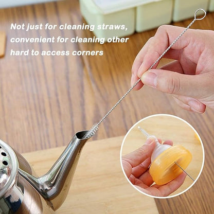 Utoolmart Steel Wire Cleaning Brush, Spiral Power Tube Cleaning Tool, Bottle Brush, 0.5-inch Diameter 12-inch Length, 10pcs