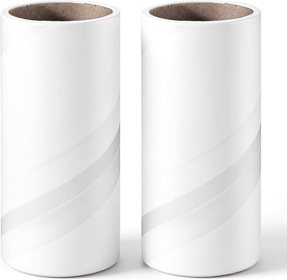2Pcs Lint Roller Refills 4 inch Extra Sticky Pet Hair Roller Replacement Refills 60 Sheets per Roll Inside Diameter 1.5 Inch (Pack of 2, Total 120 Sheets, 4 inch)
