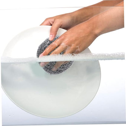 6Pcs Scrubbers for Kitchen Cleaning Pan and Pot Scrubbers Heavy Duty Wire Dish Cleaning Balls for Effortless Scouring