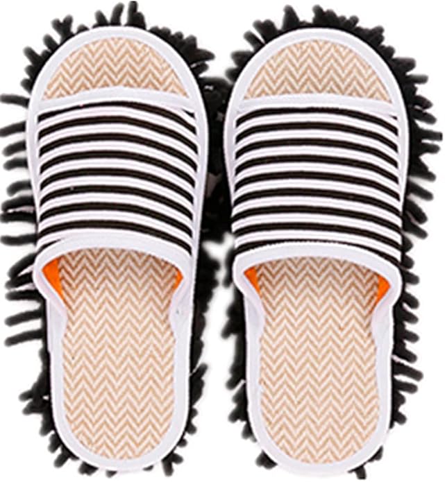 Microfiber Slippers Floor Cleaning Mop House Dust Detachable Mopping Shoes Cleaning Tool Unisex Open Toe