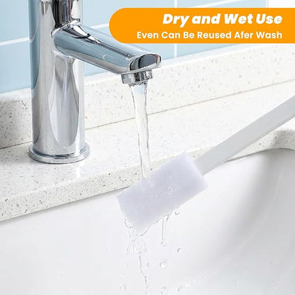 50 Pcs Disposable Crevice Cleaning Tool Crevice Brush Crevices Hole Cleaning Brush for Keyboards, Grooves, Stove, Table Corner and Small Spaces