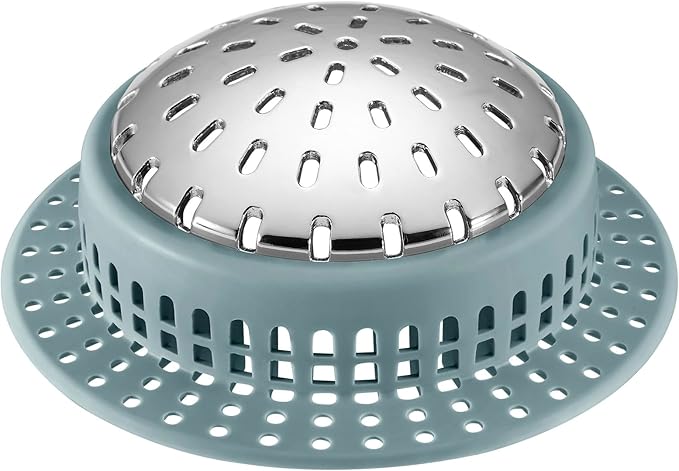 Aluvor Shower Drain Hair Catcher, Shower Drain Cover, Bathtub Drain Hair Catcher for Pop-Up & Regular Drains