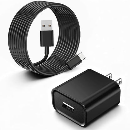 Electric Spin Scrubber USB C Charger Cable Cord Fit for TUYU KS-2640C, PUFTEM, Dreazu, CTMAST, Leebein, Swyprrix Electric Spin Scrubber USB Wall Charging Block with USB-C Charging Cable
