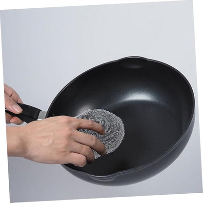 20pcs Pot Cleaning Balls Metal Scrubbers for Kitchen Grill Oven and Pan Cleaning Scrubbers for Tough Stains and Grease Removal