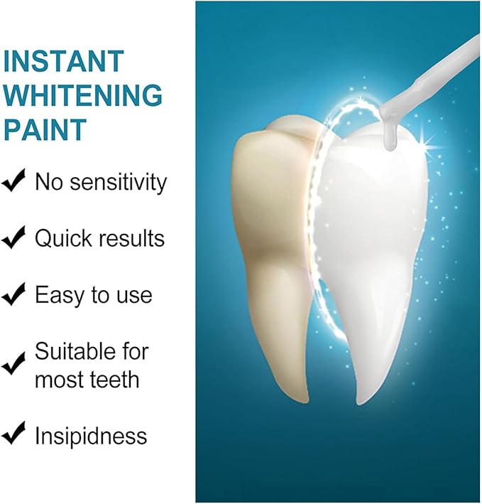 Extra Strength Instant Results Teeth Whitening Pen for Adults, Power Swabs for Teeth as Seen on TV, in Between Teeth Stain Remover, Teeth Whitening Pen for Pets, Freshens Breath (4)