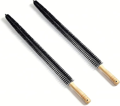 Dryer Vent Cleaner Brush, 2 Pack, 27.95 Inches, Flexible Full-Bristle Lint Removal Tool for Trap Duct