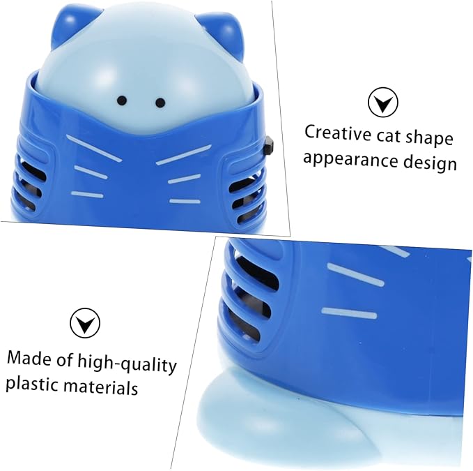 jojofuny Cartoon Desktop Vacuum Cleaner Mini Dust Collector for Crumbs and Dust Efficient Low Noise Portable Table Cleaner for Home Office School and Car Use