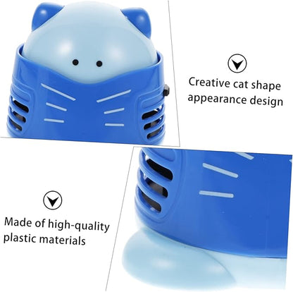 jojofuny Cartoon Desktop Vacuum Cleaner Mini Dust Collector for Crumbs and Dust Efficient Low Noise Portable Table Cleaner for Home Office School and Car Use