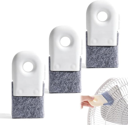 Magic Window Track Cleaner, Window Track Cleaner, Multi-Purpose Groove Gap Cleaning Brush, Ergonomic Clean Tool for Window Sill, Car Vent and Home Narrow Corner Cleaning (3pcs White)