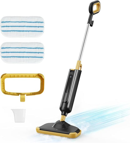 Steam Mop for Floor Cleaning with 2 Washable Pad, Lightweight Floor Steamer Cleaner Mop for Hardwood, Tile, Laminate Floors，Carpet