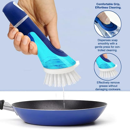 CELOX Dish Brush with Soap Dispenser, Dish Washing Wand for Kitchen