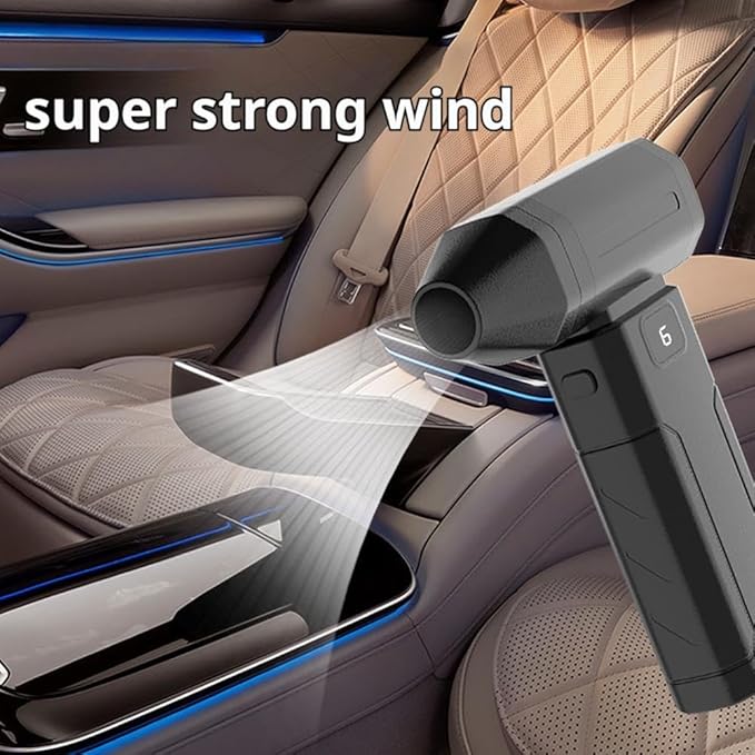 Electric Compressed Air Duster,150000RPM Cordless Air Duster,Super Power Cordless Mini Blower Cleaner,5 Gear Adjustable Dust,Fast Charging for Computer,Keyboard,Outdoor,Car,Home Cleaning