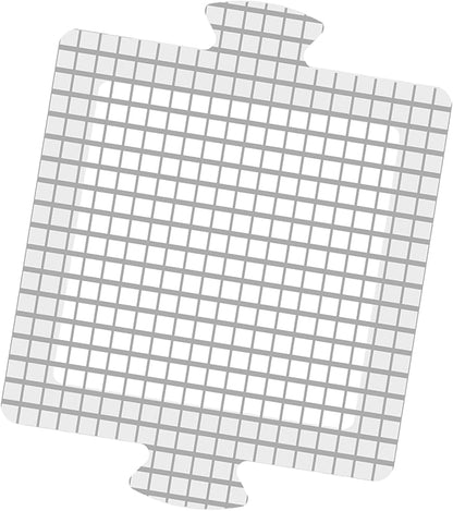 25 Pack, Disposable Shower Drain Hair Catcher Mesh Stickers,Disposable Hair Drain Catcher. (4.1inch Square)