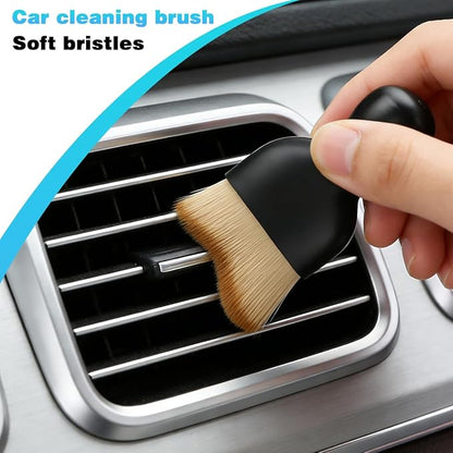 Bittwee Car Detailing Brush Kit, 6PCS Soft Bristle Multi-Use Vehicle Air Vent Detailing Wash Brushes, Automotive Interior or Exterior Cleaning Kit, Universal for SUV Automobile Truck