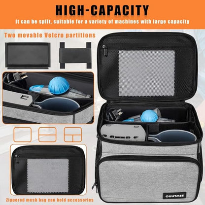 Carry Bag Compatible with Bissell SteamShot Hard Surface Steam Cleaner 39N7V/39N7A, Adjustable Compartments Steam Cleaner Storage Bag Fits for Phueut Pressurized Handheld Steam Cleaner