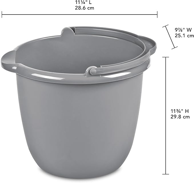 10 Qt. Spout Pail Classic Titanium