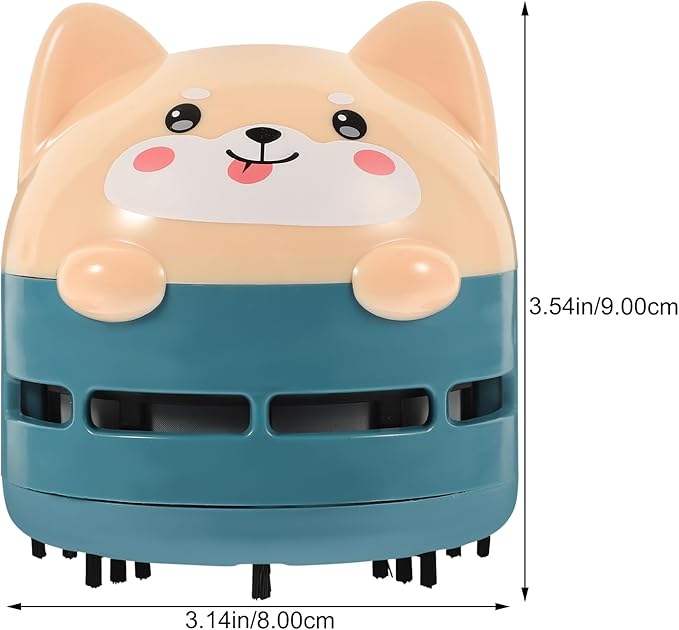 Homoyoyo Desktop Vacuum Cleaner Mini Table Dust Sweeper Cute Portable for Computer Keyboard Home School Saving