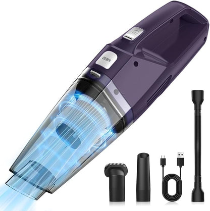 Handheld Vacuum Cordless — 3-In-1 Hand Held Vacuum Rechargeable With 8KPa Suction, Lightweight 1.7 Lbs Handheld Vac, Quick Dust Removal & Cleaning Tool With Accessories Storage For Car, Kitchen & Home